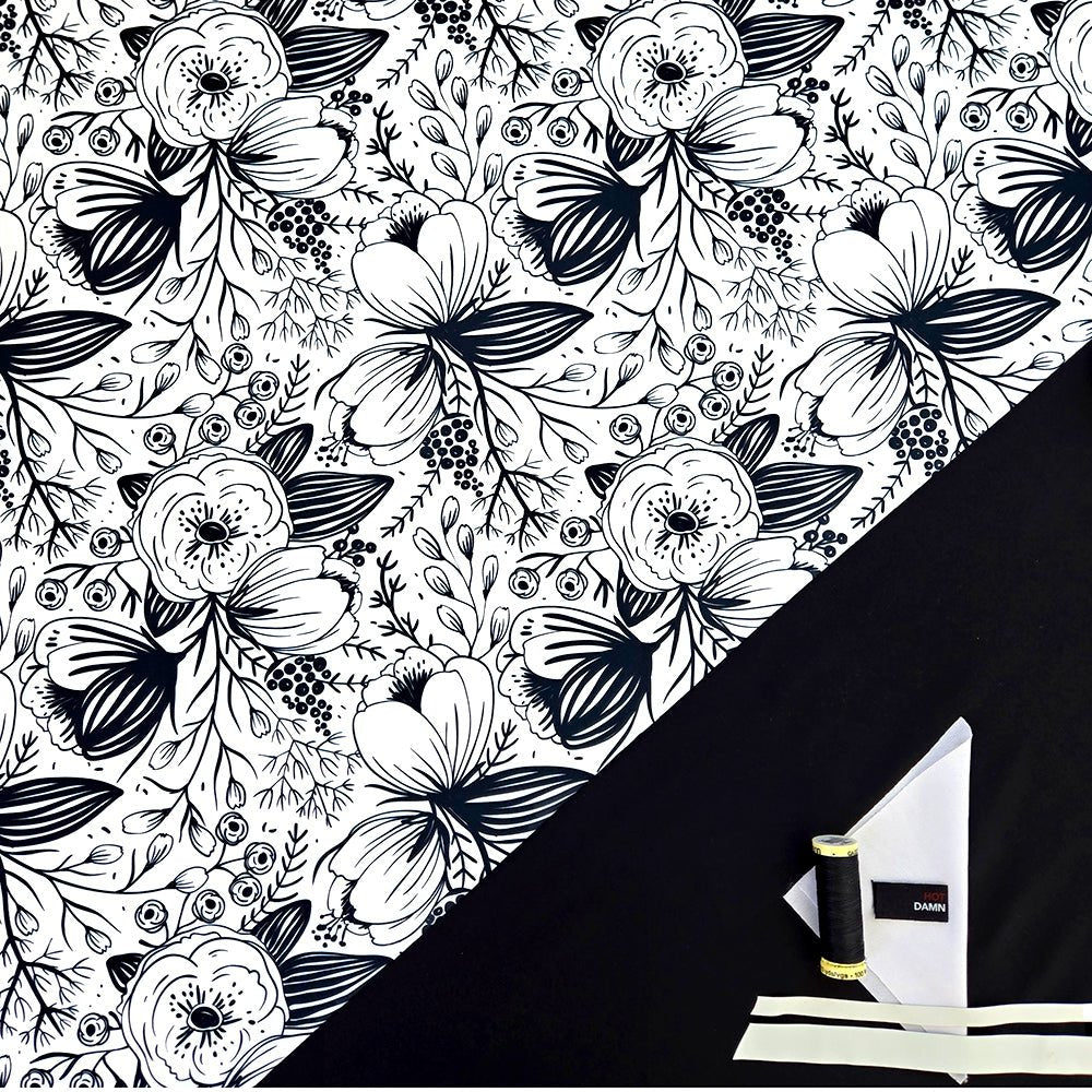 Swim Kit | Garden Whimsy + Black - Fabric + Flow Textile Co.