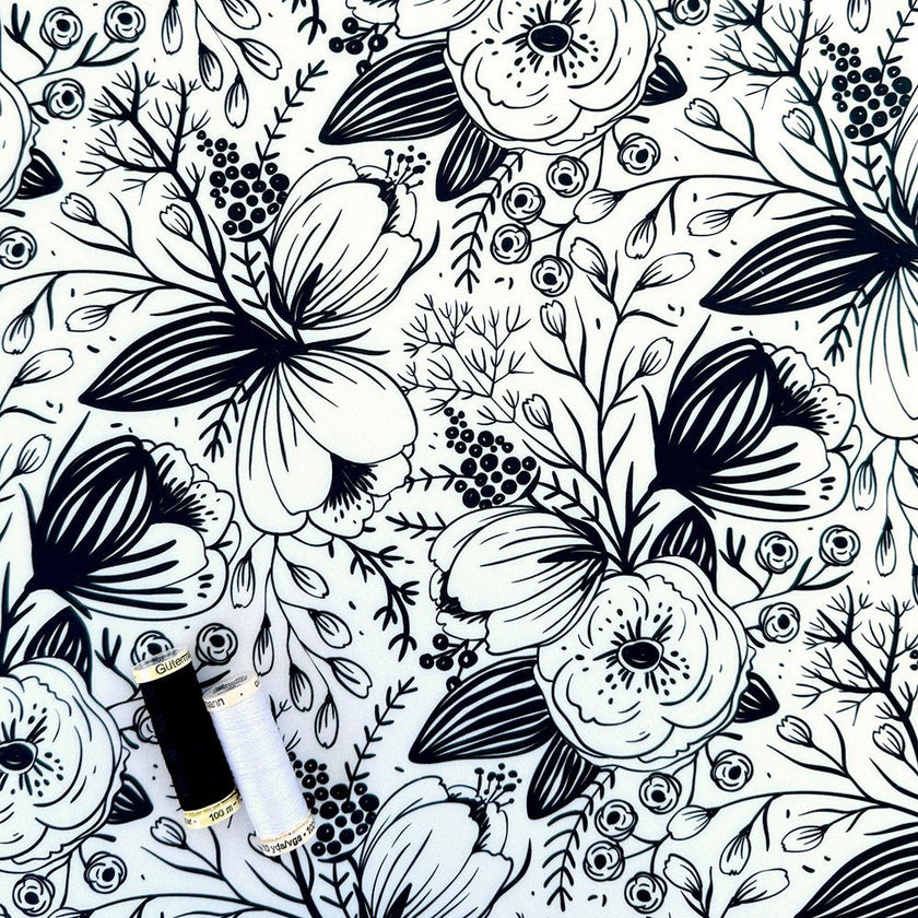 Swim Kit | Garden Whimsy + Black - Fabric + Flow Textile Co.