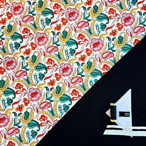 Swim Kit | Gilded Flora + Black - Fabric + Flow Textile Co.