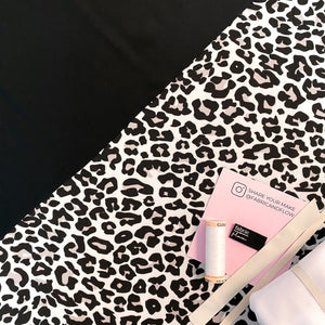 Swim Kit | Grey Leopard + Black - Fabric + Flow Textile Co.