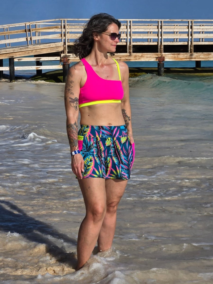 Swim Kit | Island Shock + Neon Yellow - Fabric + Flow Textile Co.