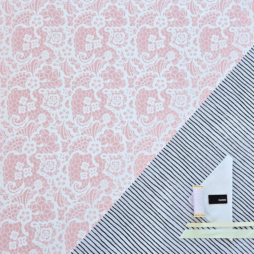 Swim Kit | Lacey Daze + Microstripe - Limited Edition - Fabric + Flow Textile Co.