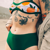 Swim Kit | Life's A Peach + Forest Green - Fabric + Flow Textile Co.