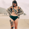 Swim Kit | Life's A Peach + Forest Green - Fabric + Flow Textile Co.