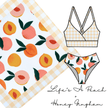 Swim Kit | Life's A Peach + Honey Gingham - Fabric + Flow Textile Co.