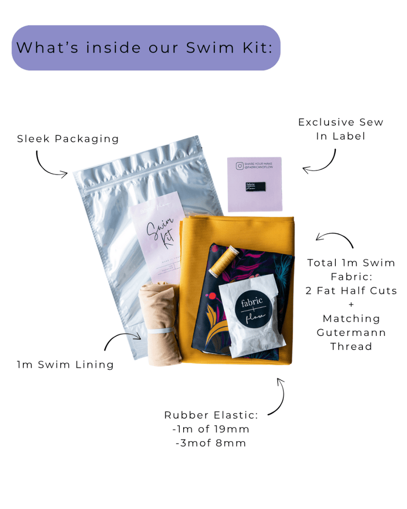 Swim Kit | Lost In Lagos + Navy - Fabric + Flow Textile Co.