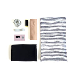 Swim Kit | Micro Stripes + Black - Fabric + Flow Textile Co.