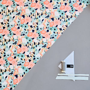 Swim Kit | Mint Blossom + Concrete - Fabric + Flow Textile Co.