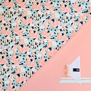 Swim Kit | Mint Blossom + Electric Peach - Fabric + Flow Textile Co.