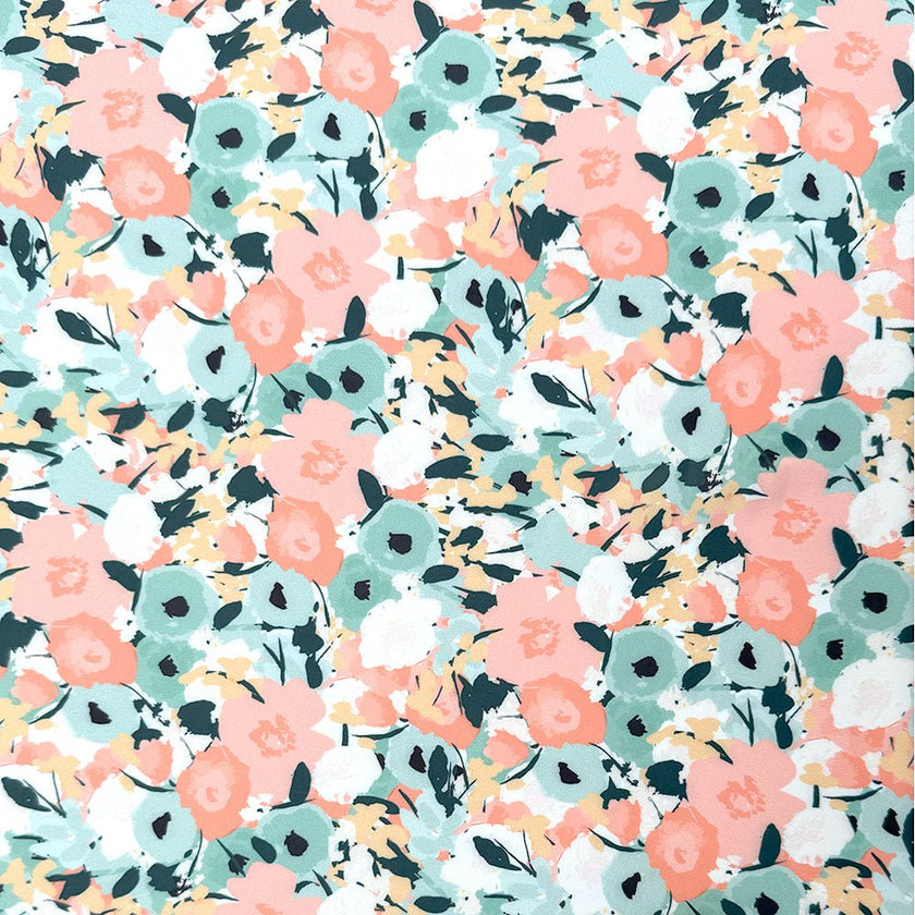 Swim Kit | Mint Blossom + Electric Peach - Fabric + Flow Textile Co.