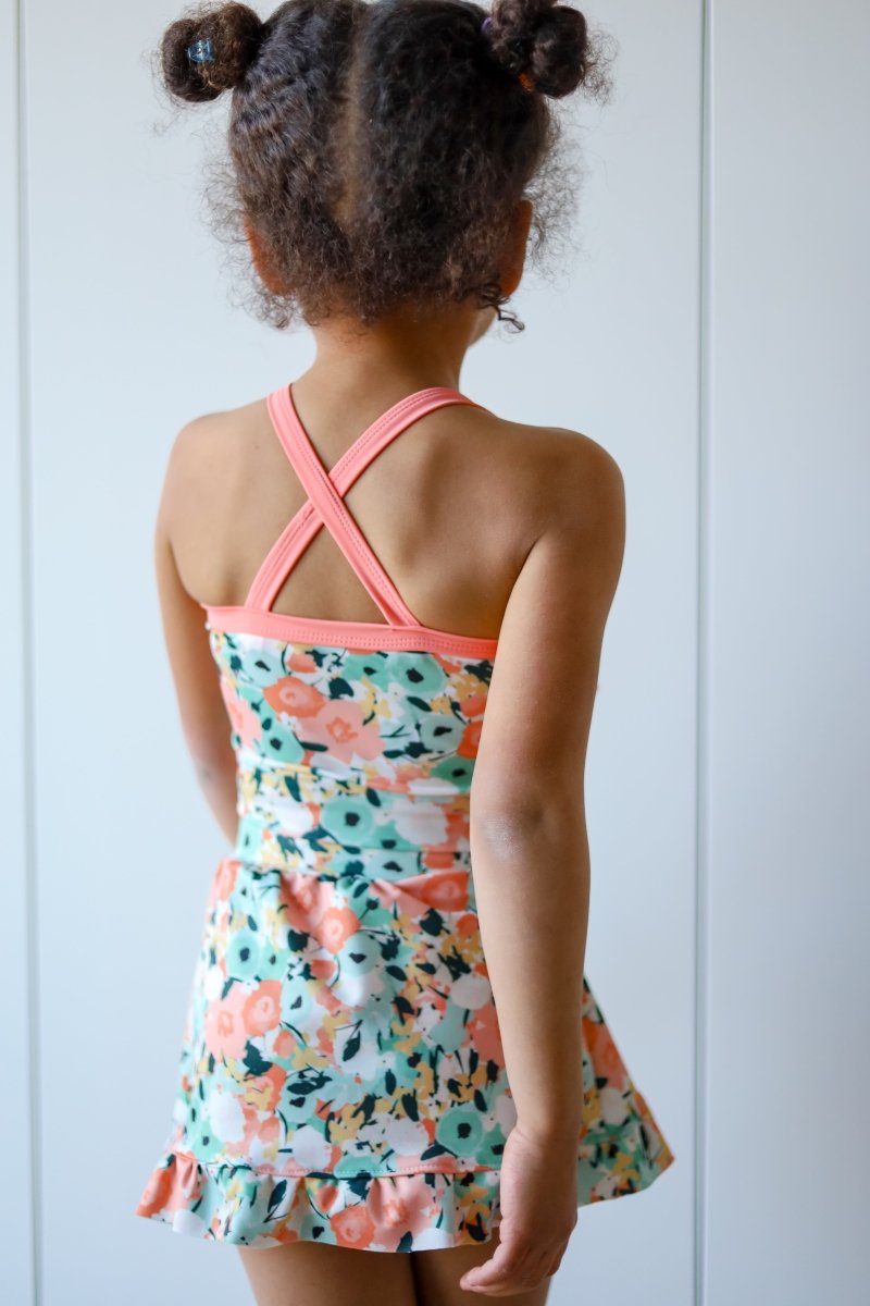 Swim Kit | Mint Blossom + Electric Peach - Fabric + Flow Textile Co.