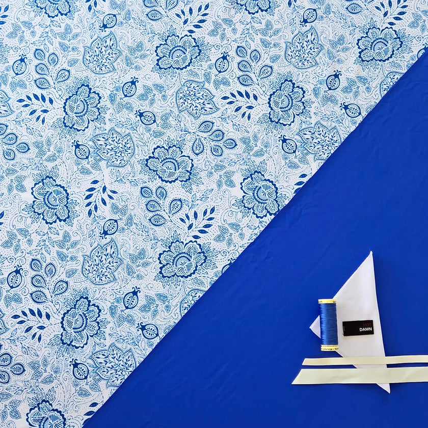 Swim Kit | Oopsie Paisley + Cobolt - Limited Edition - Fabric + Flow Textile Co.