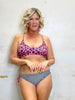 Swim Kit | Pink Cheetah + BlacK - Fabric + Flow Textile Co.