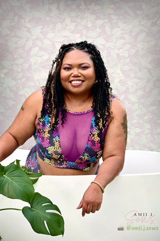 Swim Kit | Rainbow Snake + Electric Purple - Fabric + Flow Textile Co.