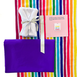 Swim Kit | Rainbow Stripe + Purple - Fabric + Flow Textile Co.