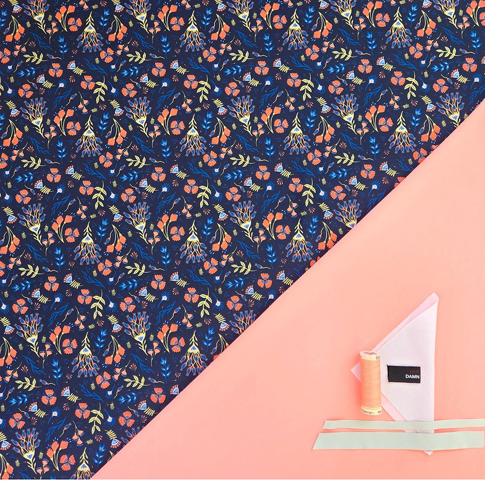 Swim Kit | Sleepy Hollow + Electric Peach - Fabric + Flow Textile Co.