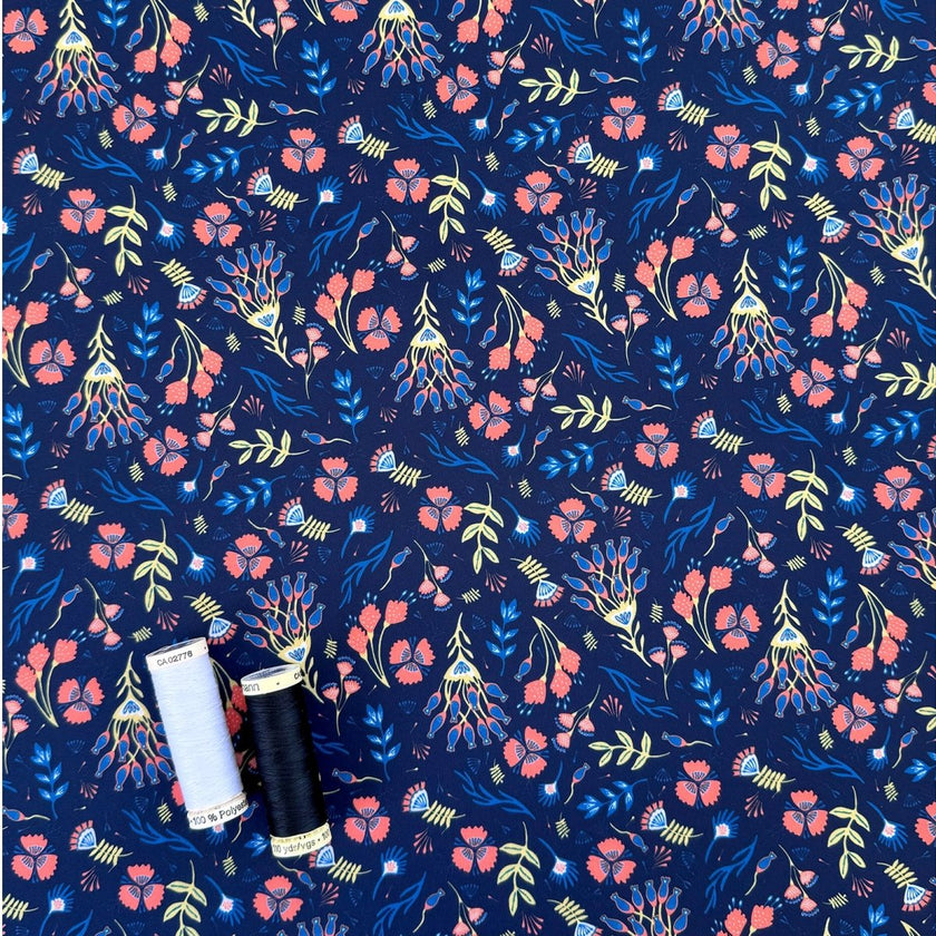 Swim Kit | Sleepy Hollow + Electric Peach - Fabric + Flow Textile Co.