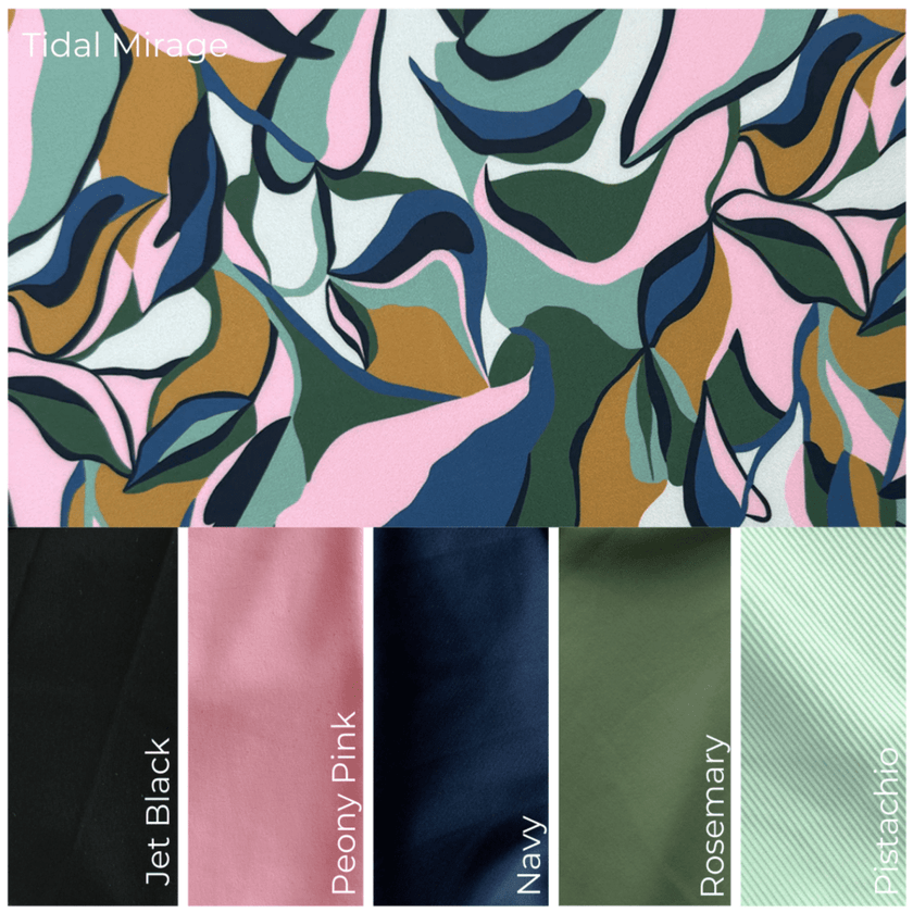Swim Kit | Tidal Mirage + Rosemary - Fabric + Flow Textile Co.