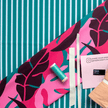 Swim Kit | Viva Los Cabos + Aruba Teal Stripe - Fabric + Flow Textile Co.