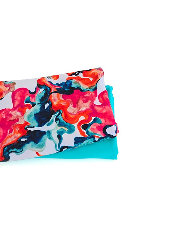 Swim Kit | Watercolour Swirls + Teal - Limited Edition - Fabric + Flow Textile Co.