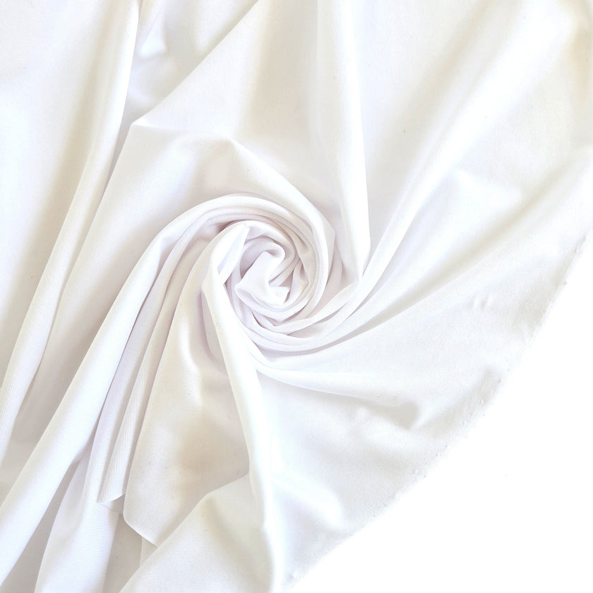 Swim Lining Luxe | White - Fabric + Flow Textile Co.