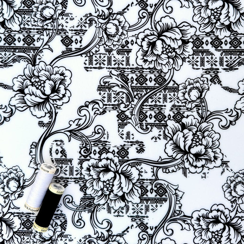 Swim Print | Baroque Silhouette - Fabric + Flow Textile Co.