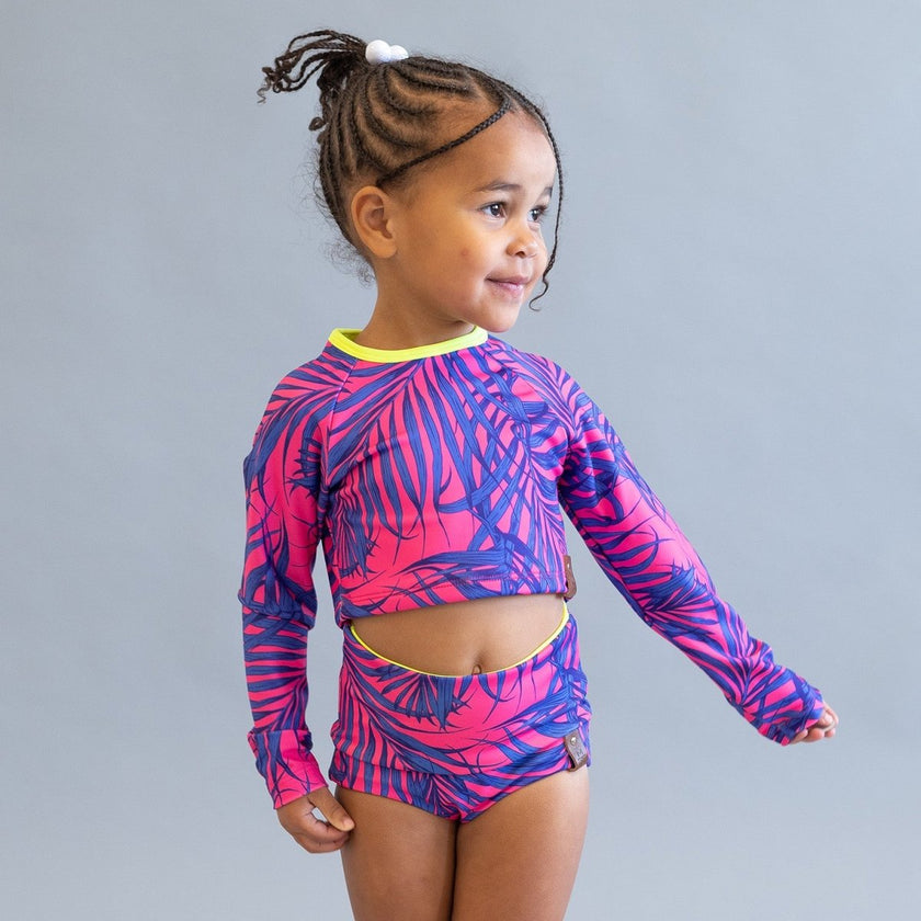 Swim Print | Electric Palm - Fabric + Flow Textile Co.