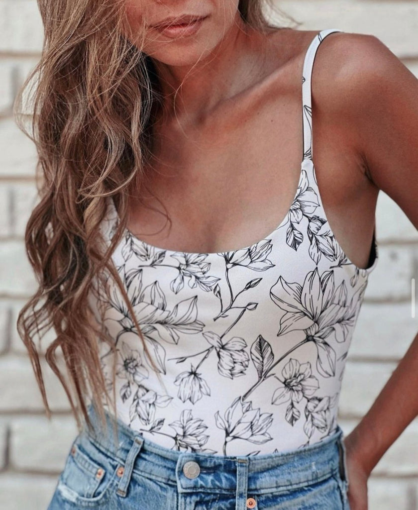 Swim Print | Floral Silhouette - Fabric + Flow Textile Co.