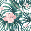 Swim Print | Hibiscus Palm - Fabric + Flow Textile Co.