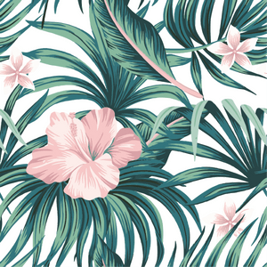 Swim Print | Hibiscus Palm - Fabric + Flow Textile Co.