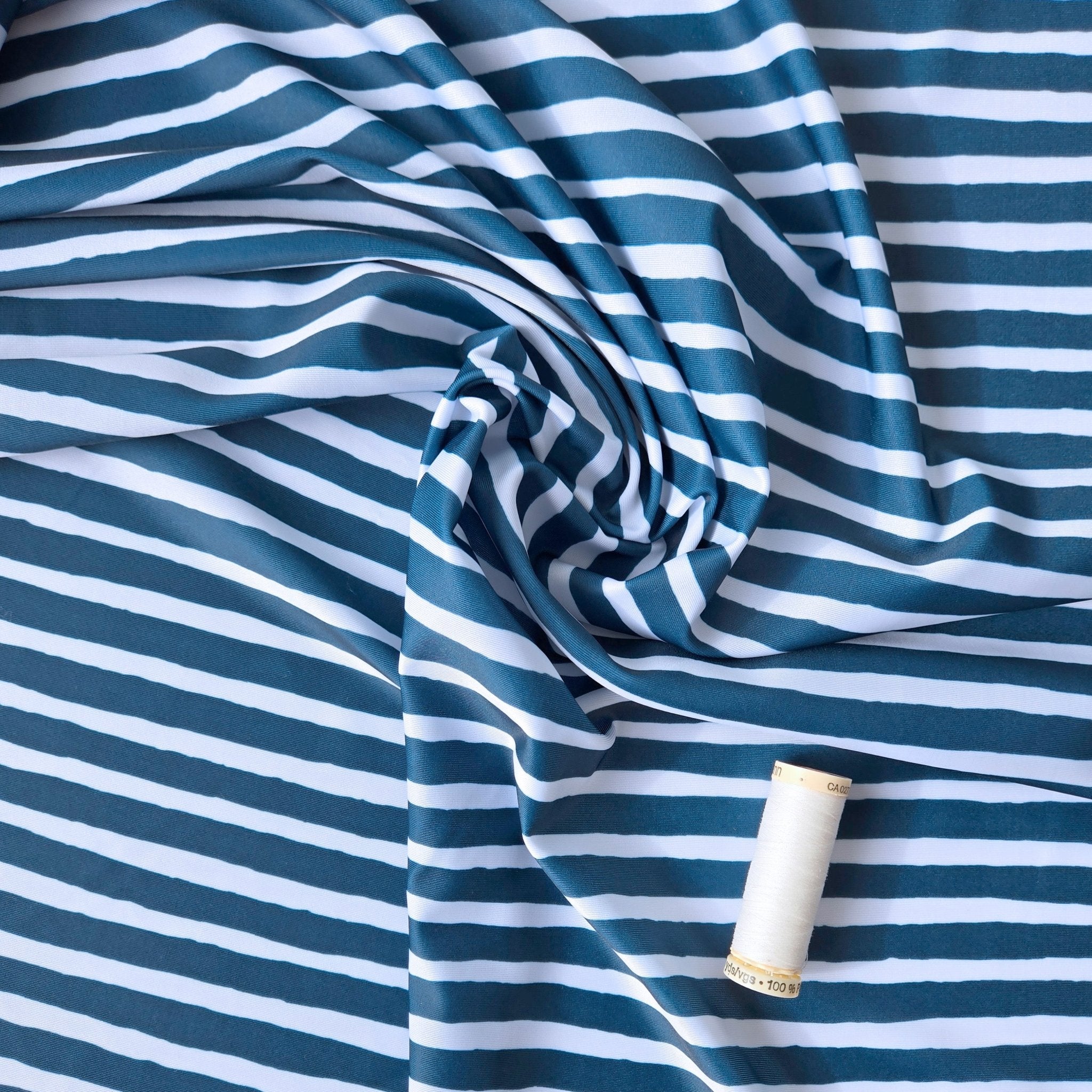 Swim Print | Marina Stripe - Fabric + Flow Textile Co.