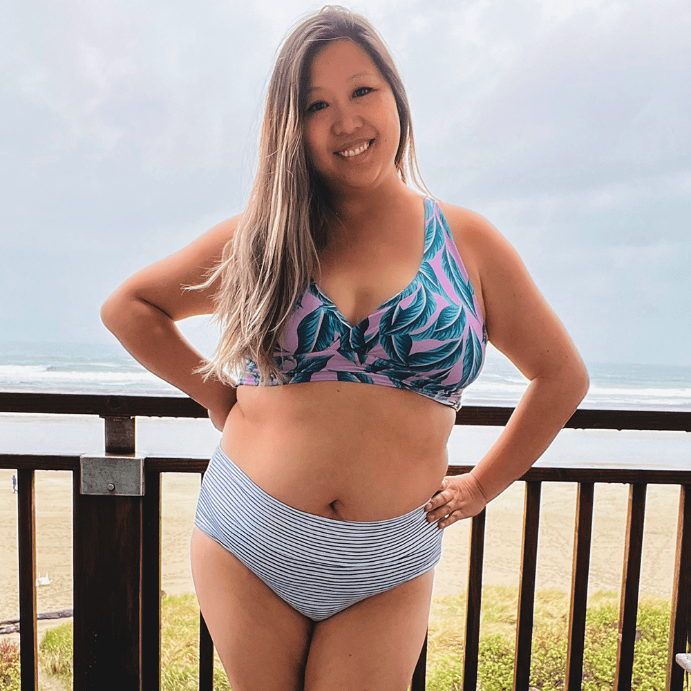 Swim Print | Pink Palms - Fabric + Flow Textile Co.