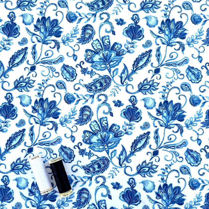 Swim Print | Porcelain Rhapsody - Fabric + Flow Textile Co.