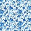 Swim Print | Porcelain Rhapsody - Fabric + Flow Textile Co.