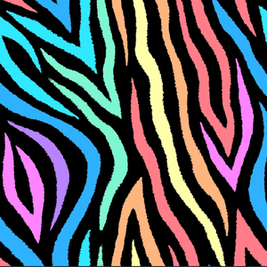 Swim Print | Rainbow Zebra - Fabric + Flow Textile Co.