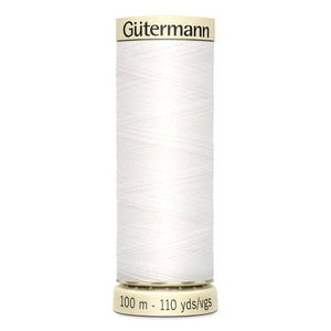 Thread - Gütermann Sew - All | 20 Chalk White - Fabric + Flow Textile Co.