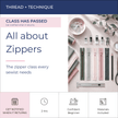 Thread + Technique: All About Zippers - Fabric + Flow Textile Co.