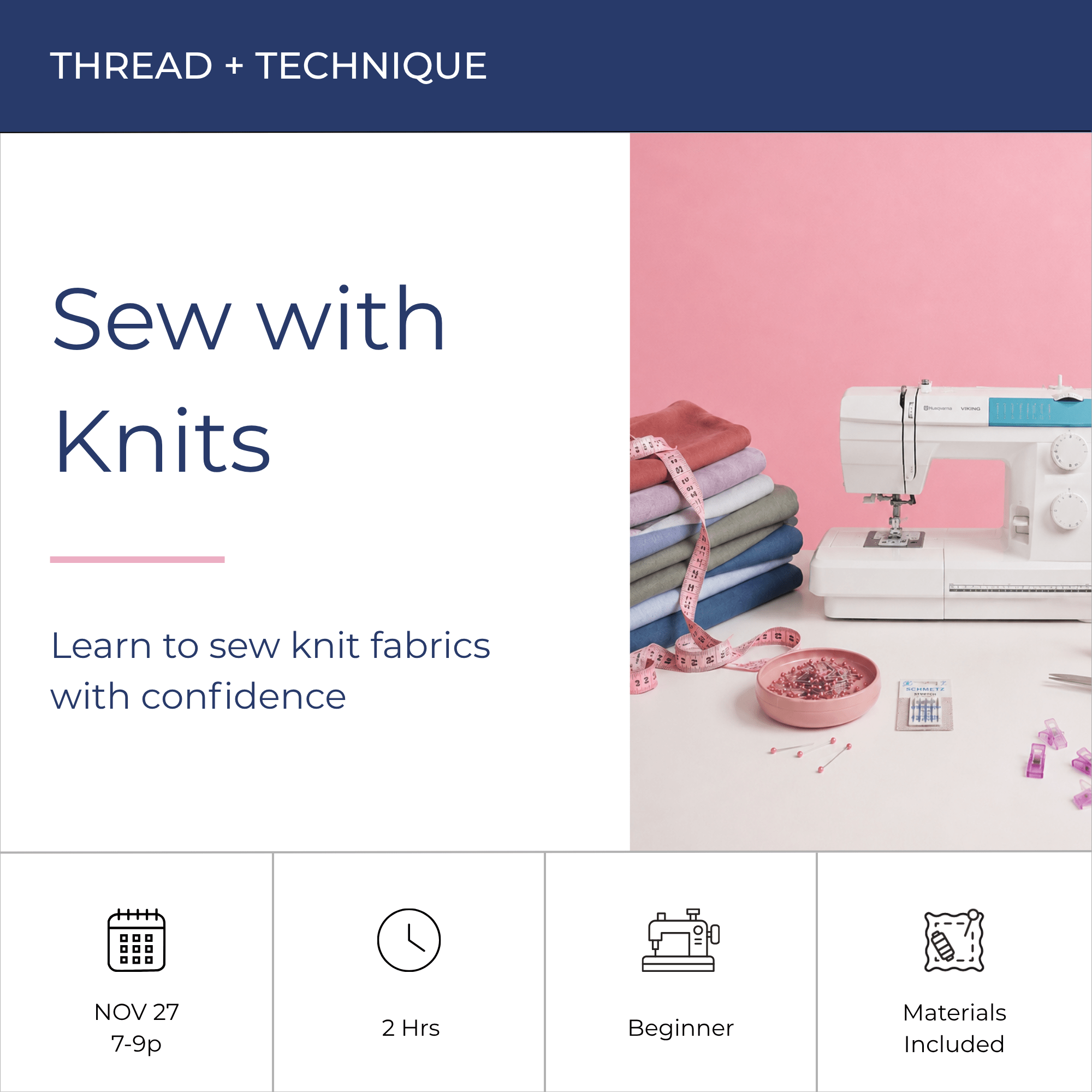 Thread + Technique: Sewing With Knits - Fabric + Flow Textile Co.