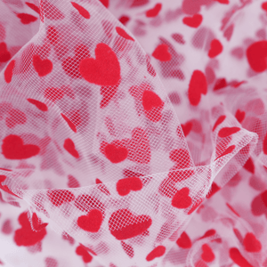 Tulle | Velvet Hearts - Fabric + Flow Textile Co.
