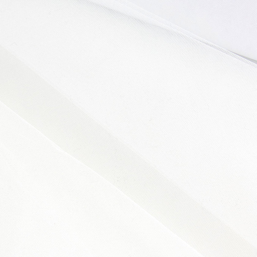 Tulle | White - Fabric + Flow Textile Co.