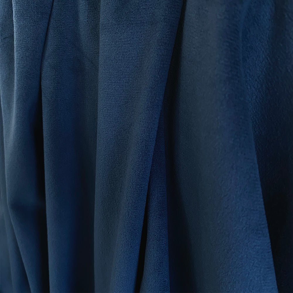 Velour Knit | Blue - Fabric + Flow Textile Co.