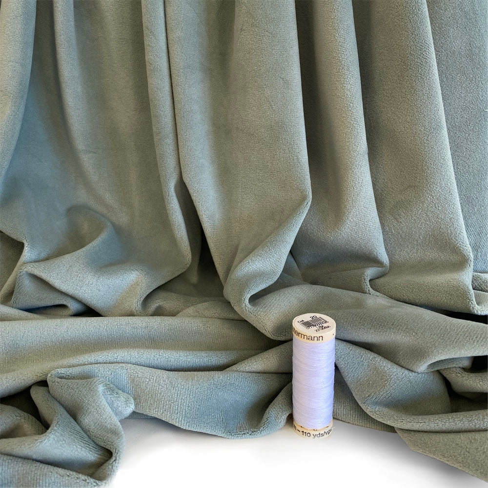 Velour Knit | Sage - Fabric + Flow Textile Co.