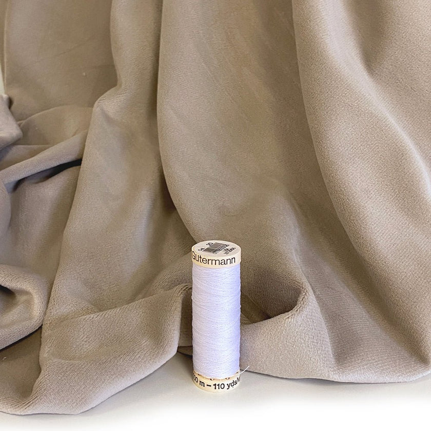 Velour Knit | Taupe - Fabric + Flow Textile Co.