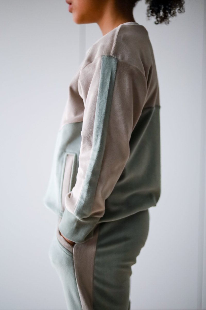 Velour Knit | Taupe - Fabric + Flow Textile Co.