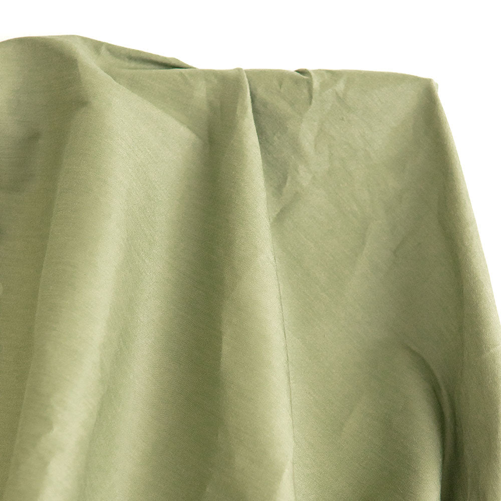 Woven | Tencel + Linen - Sage - Fabric + Flow Textile Co.