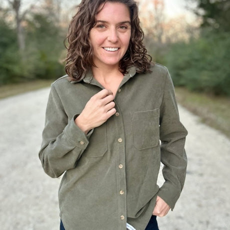 Woven Twill Brushed | Olive - Fabric + Flow Textile Co.