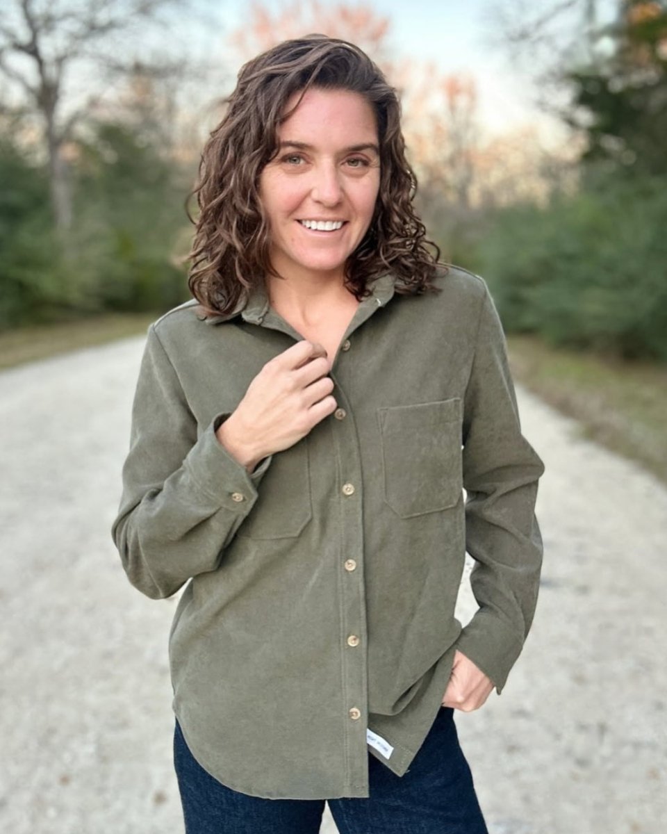 Woven Twill Brushed | Olive - Fabric + Flow Textile Co.