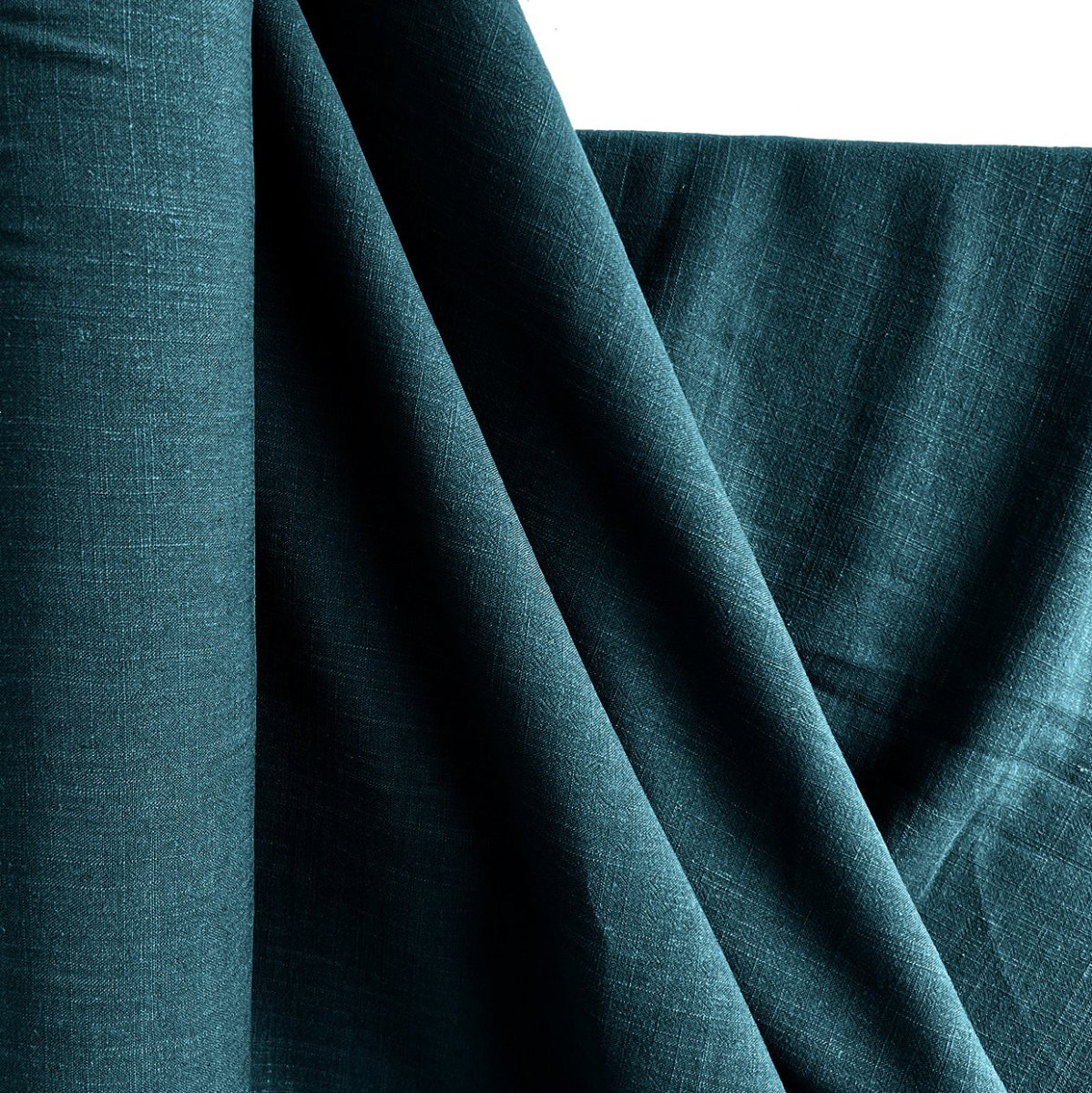 Woven | Viscose + Linen - Dark Teal