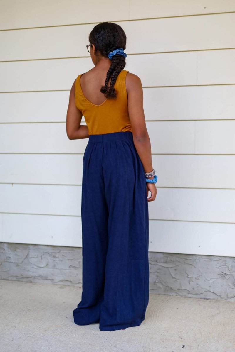 Woven | Viscose + Linen - Navy - Fabric + Flow Textile Co.