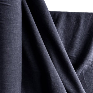 Woven | Viscose + Linen - Navy - Fabric + Flow Textile Co.